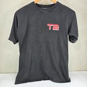 Vintage 1990s Terminator 2 T2 Arnold Schwarzenegger Movie Promo Tee Sz L